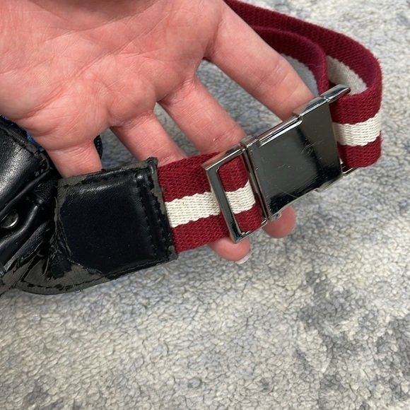 Bally Bum Bag Fanny Pack Sling Belt Bag Stripe DIY NEEDS REPAIR - Picture 5 of 17